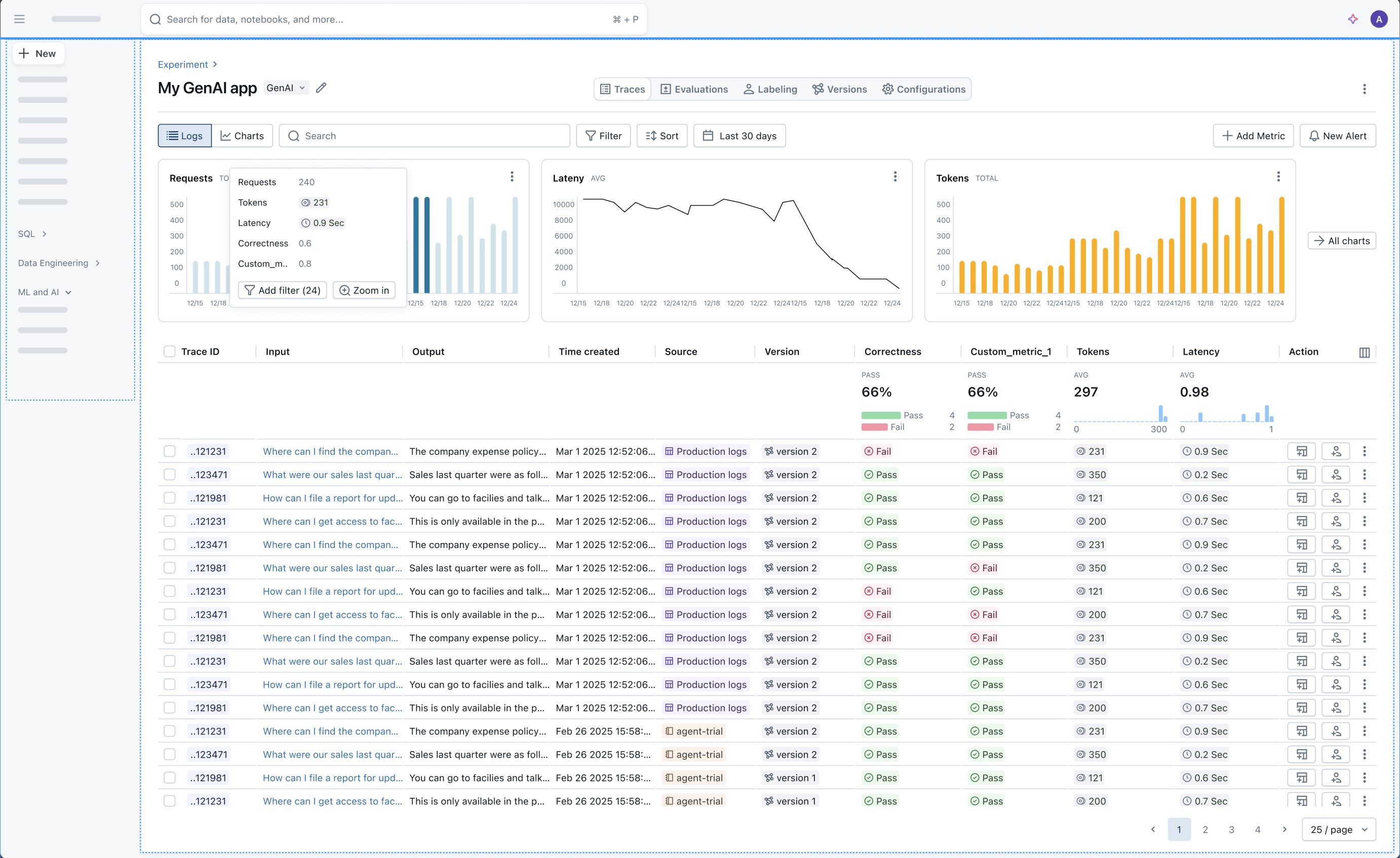 MLflow tracing