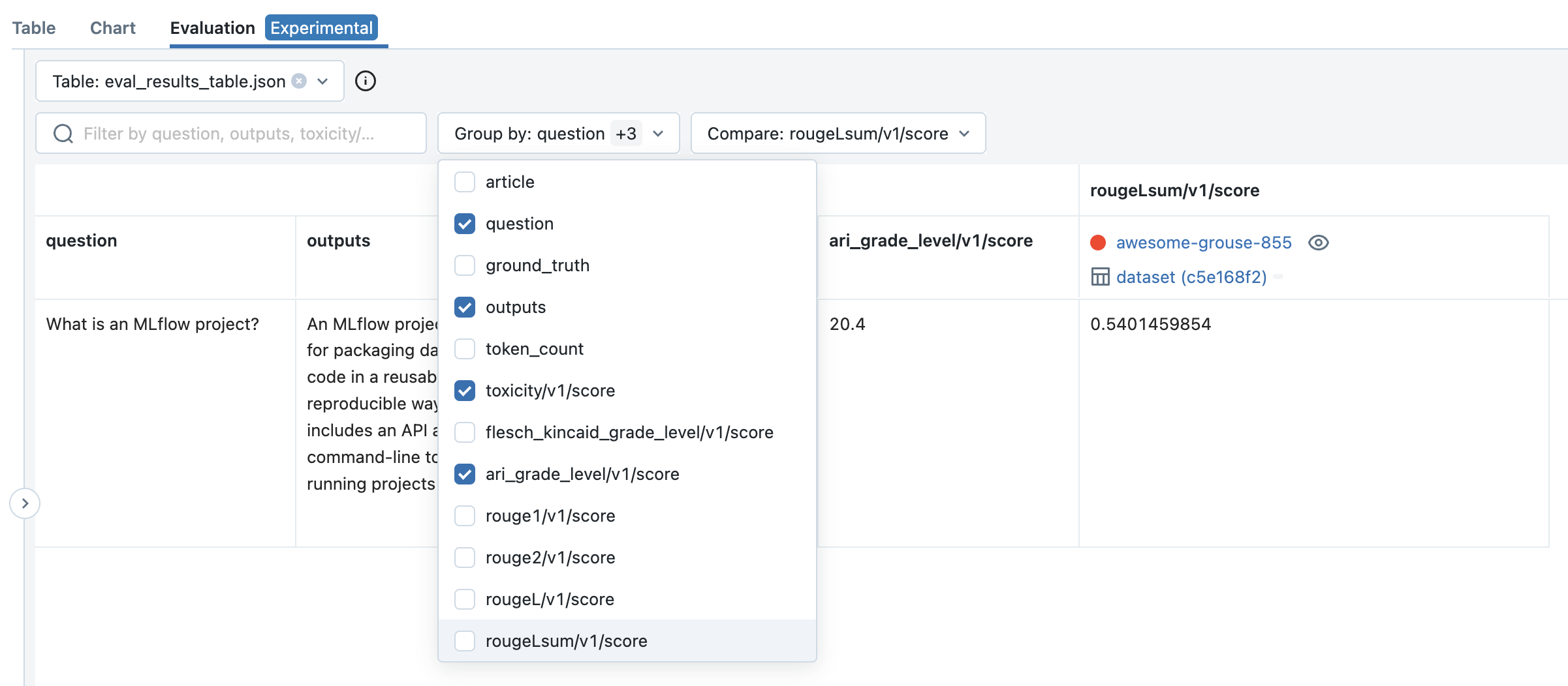 MLflow Evaluation