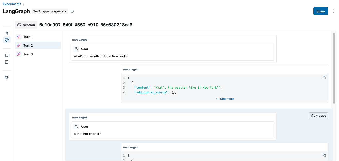 LangGraph Session Page